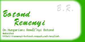 botond remenyi business card